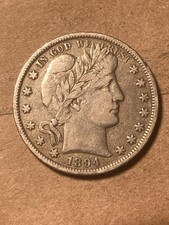 1894 P Barber Half Dollar - VF+ - As Shown! (#1572)