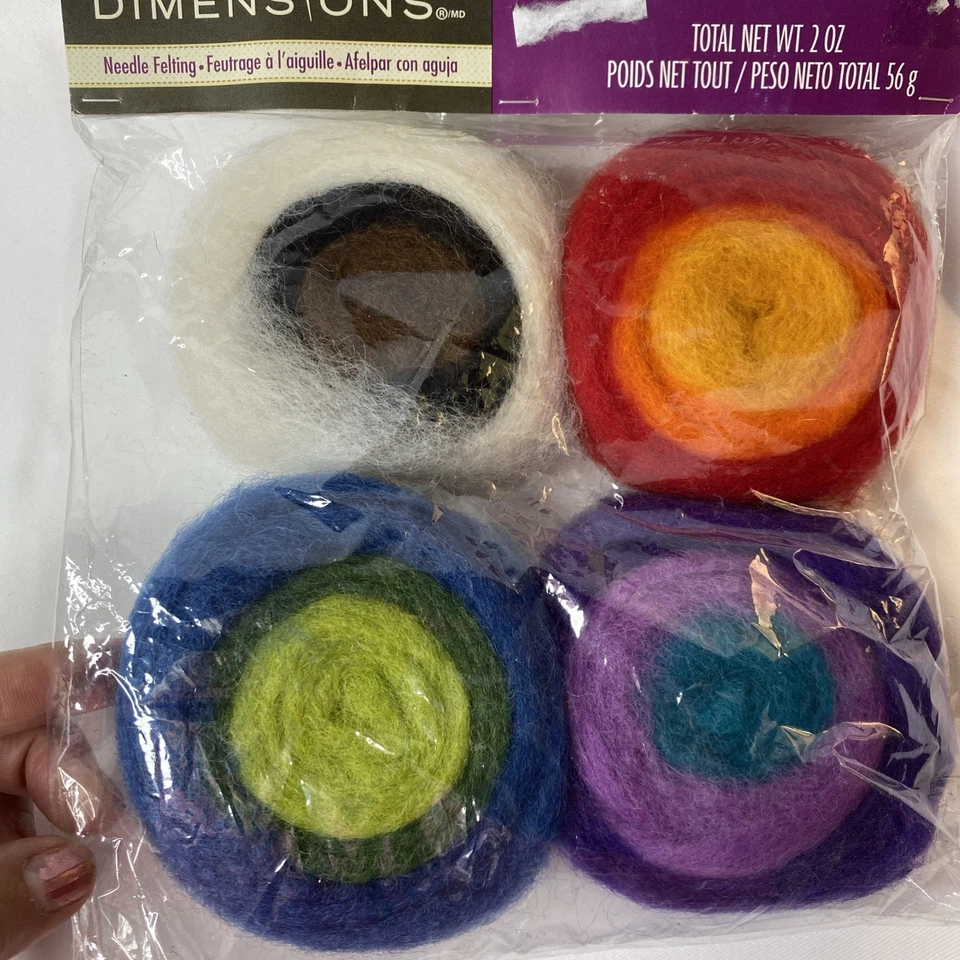 Dimensions Needle Felting Roving Rolls 100% Wool - Image 4 of 4