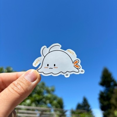 Cute Shrimp Stickers | Hand Drawn Hand Cut Vinyl Kawaii Pack (6 PCS)