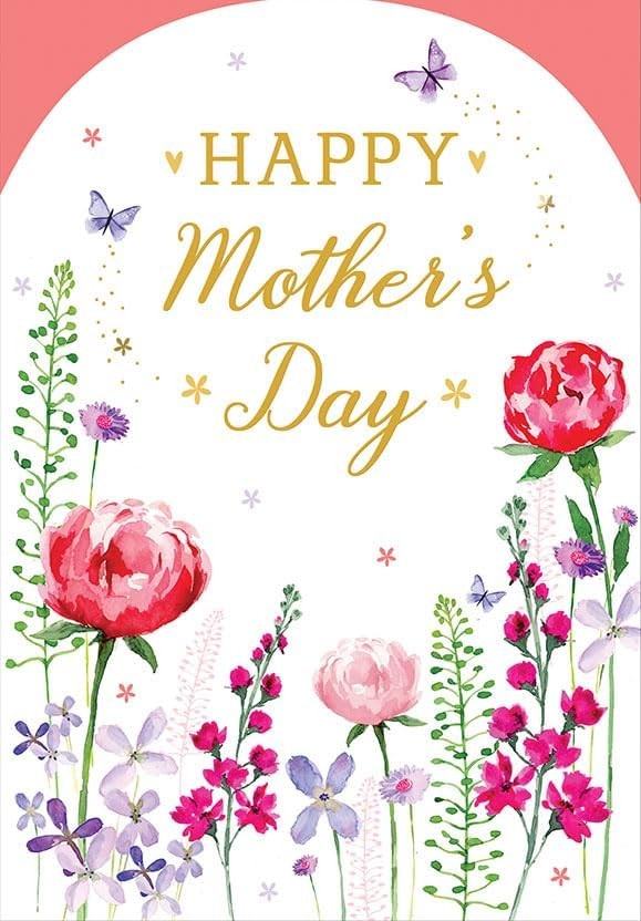 Mum Happy Mother's Day Card. 23x15cm (9x6 Inches)