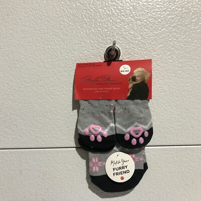 Marilyn Monroe Matching Pet And Owner Socks Snowflake Paws Pink Gray  Big Pet