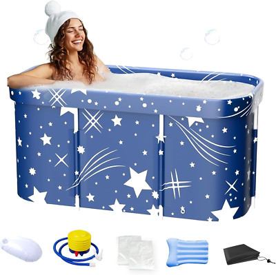 Foldable Portable Bathtub for Adults - Spa Therapy & Soaking Bath Tub