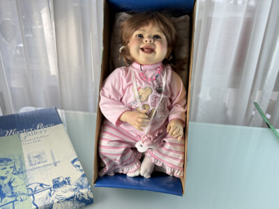  Künstlerpuppe Petra Lechner Vinyl Puppe 50 cm. Top Zustand 