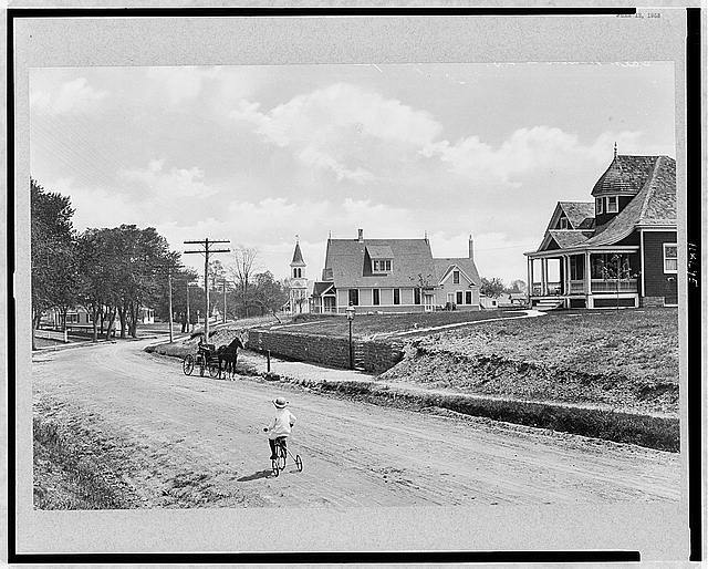 Chapel Terrace,East Marion,Long Island,New York,18801910,Bicycle,Child