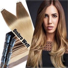 Seamless Skin Weft 8T60 Tape In Thick Human Hair Extensions Remy 150G Full Head