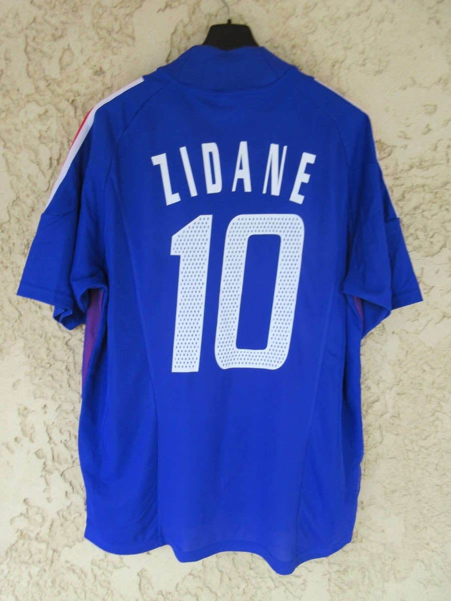 Maillot Equipe de FRANCE Adidas World Cup 2002 ZIDANE 10