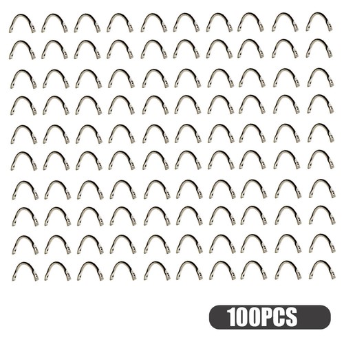 100pcs/Lots Brass Spinner Clevis Easy Spin Spinners Blades Clips Fishing Tackle - Picture 16 of 16