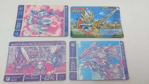 Lotto 4 SD Gundam Gaiden carddass prism Bandai 1995 card anime collezionismo - Foto 4 di 5
