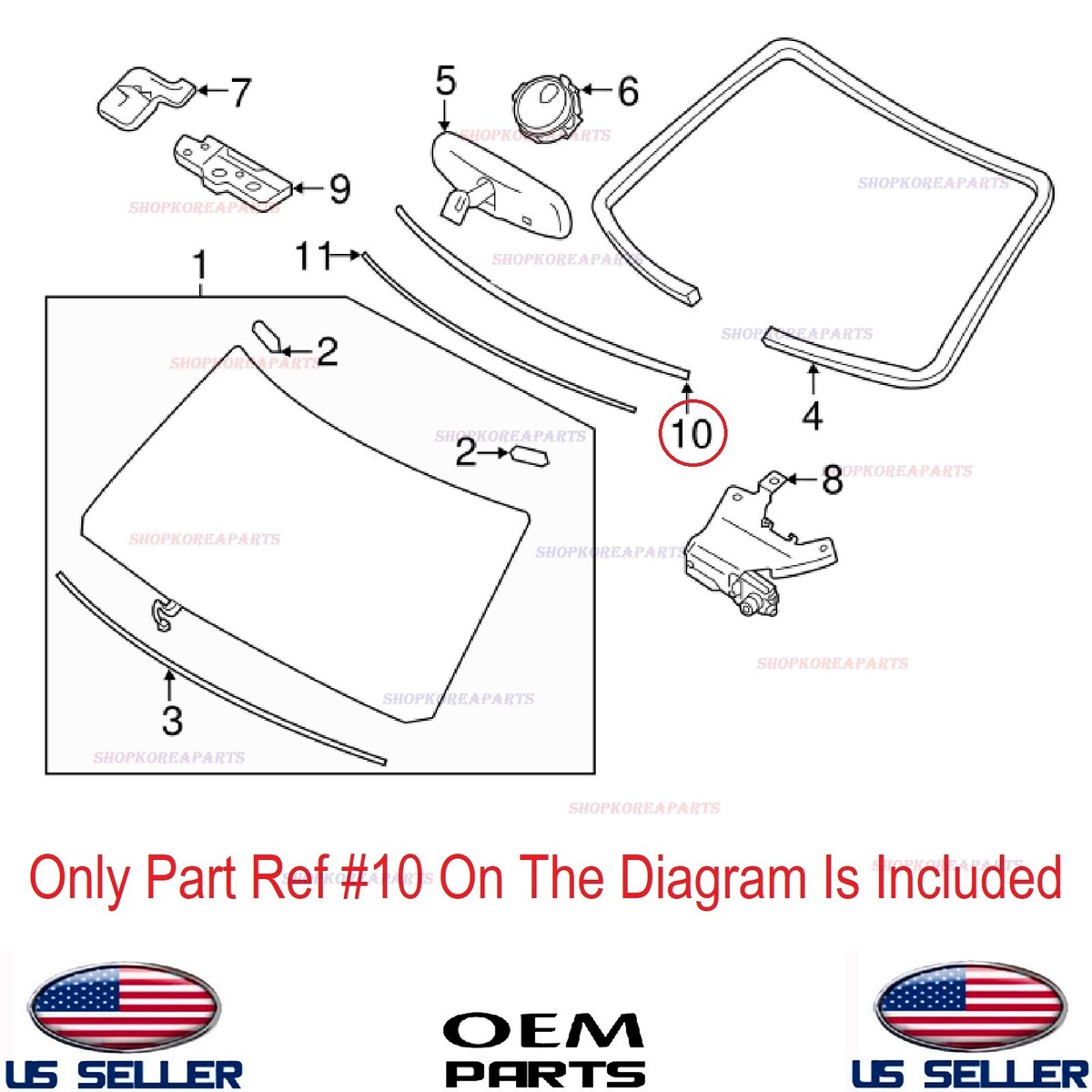 Infiniti Nissan OEM 14-16 Qx80 Windshield-upper Molding