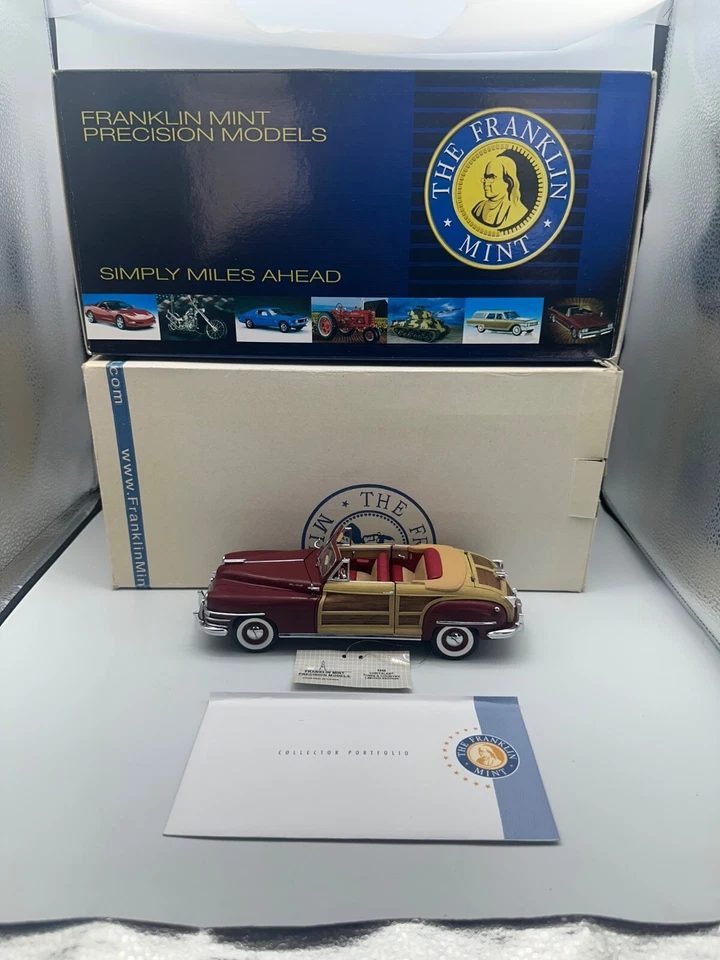 Franklin Mint 1948 Chrysler Town & Country, #15 of 1500, 1:24, Excellent, Boxed - Image 2 of 4