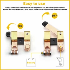 Car Terminal Battery 1PCS Connectors Release Quick Disconnect Positive Negative