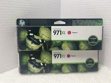 Lot Of 2 Genuine HP 971XL Magenta Ink Cartridge CN627 NEW Expired