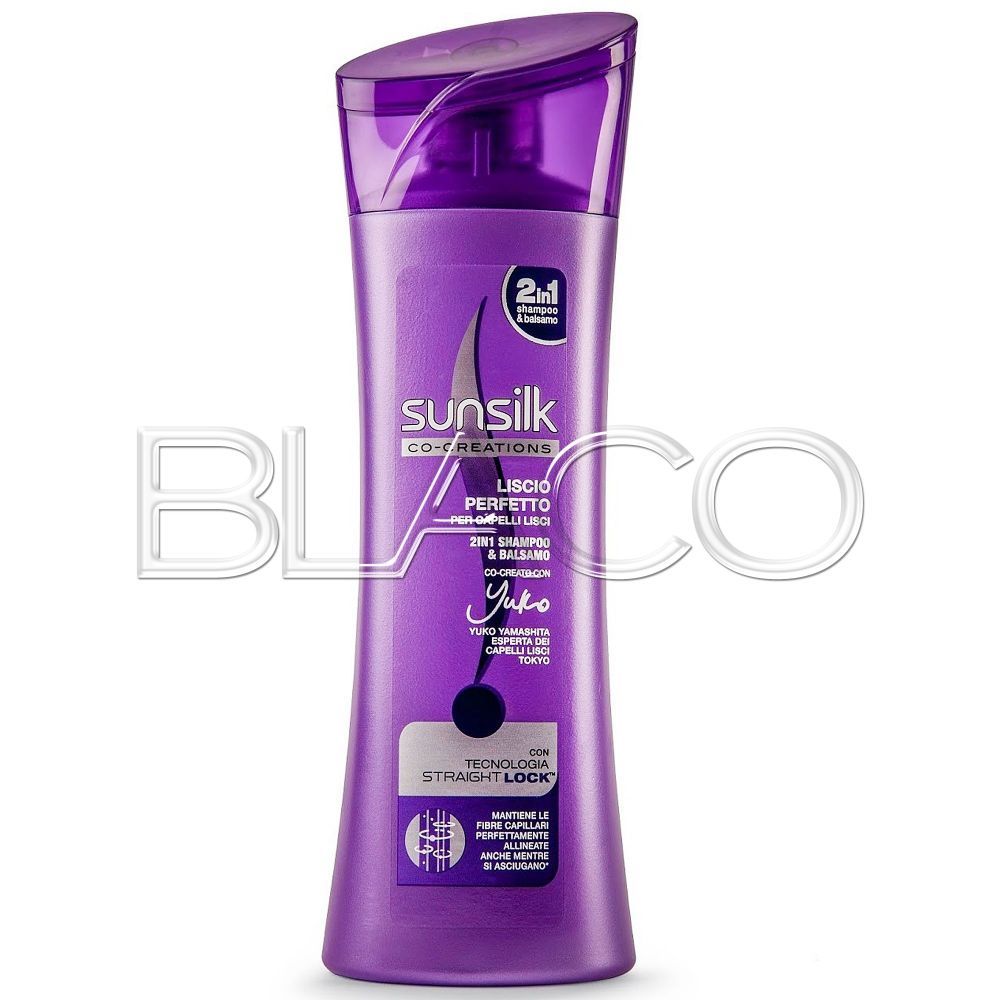 SUNSILK SHAMPOO E BALSAMO PER CAPELLI 2IN1 LISCIO PERFETTO 2IN1 - 250 ML