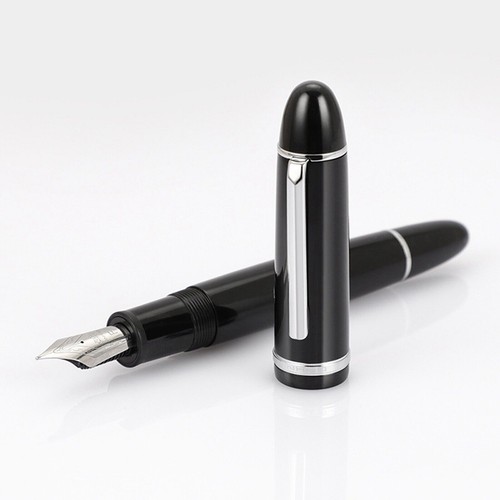 JinHao X159 Acrylic Fountain Pen Metal Gold Silver Clip Fine 0.5mm Nib WritingTB - Picture 29 of 44