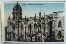 Recordações de Lisboa 9 Postcards Booklet Divided Back Lisbon Portugal