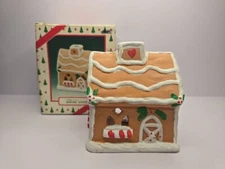 Vintage Terra Cotta Holiday House Votive Candle Holder