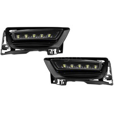 Led Fog Lights For 2013 2014 2015 Honda Accord 4dr Sedan Bumper Lamps Clear Lens