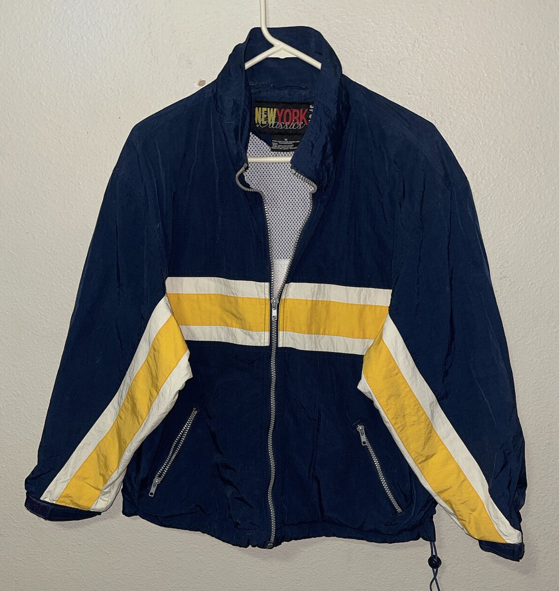 Retro NY Classics Sports Windbreaker, Vintage Jacket Women's Retro NY Classics Sports Windbreaker, Vintage Jacket Women's