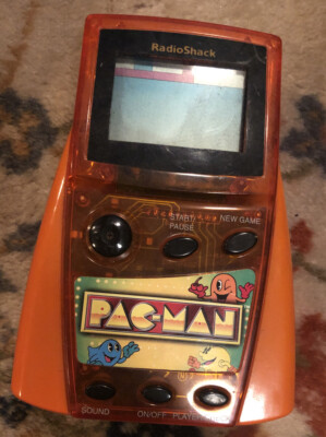PAC-MAN RADIO SHACK CLASSIC ARCADE HANDHELD ELECTRONIC GAME 60-2706 - NICE