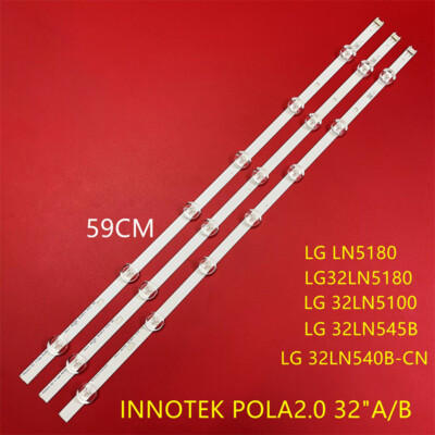 3pcs LED-Streifen-Leisten für LG 32'' TV HC320DXN-VCFP1-11XX 32LN550B 32LN550FD