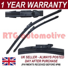 FOR AUDI RS3 SPORTBACK 2009 ON DIRECT FIT FRONT AERO WIPER BLADES PAIR 24" + 19"