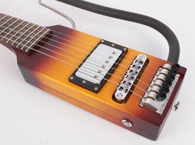 electric silent travel guitar Ultra Short Scale Length headless portable
