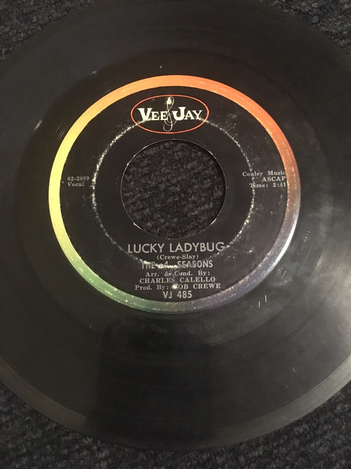 The 4 Seasons Walk Like A Nsn 45 Rpm Record  (Original) 1960’s