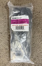 Pipe DÉCOR Industrial Pipe Shelf Brackets 4 Pack, Authentic Plumbing Pipe & 