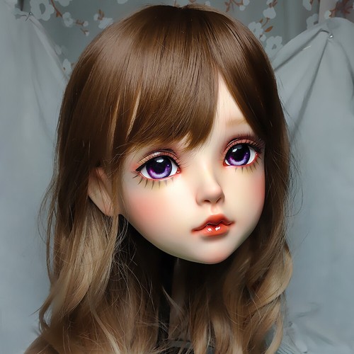 Kigurumi Animated Mask Female Cosplay Headgear Make-up Mask with Wig and Eyes - Picture 22 of 28