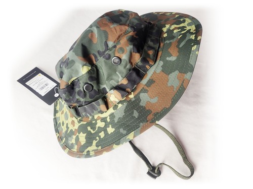 Nuevo Sombrero Alemán Flecktarn Trilam Nylon Camuflaje Boonie Militar Selva Talla XL - Imagen 4 de 11