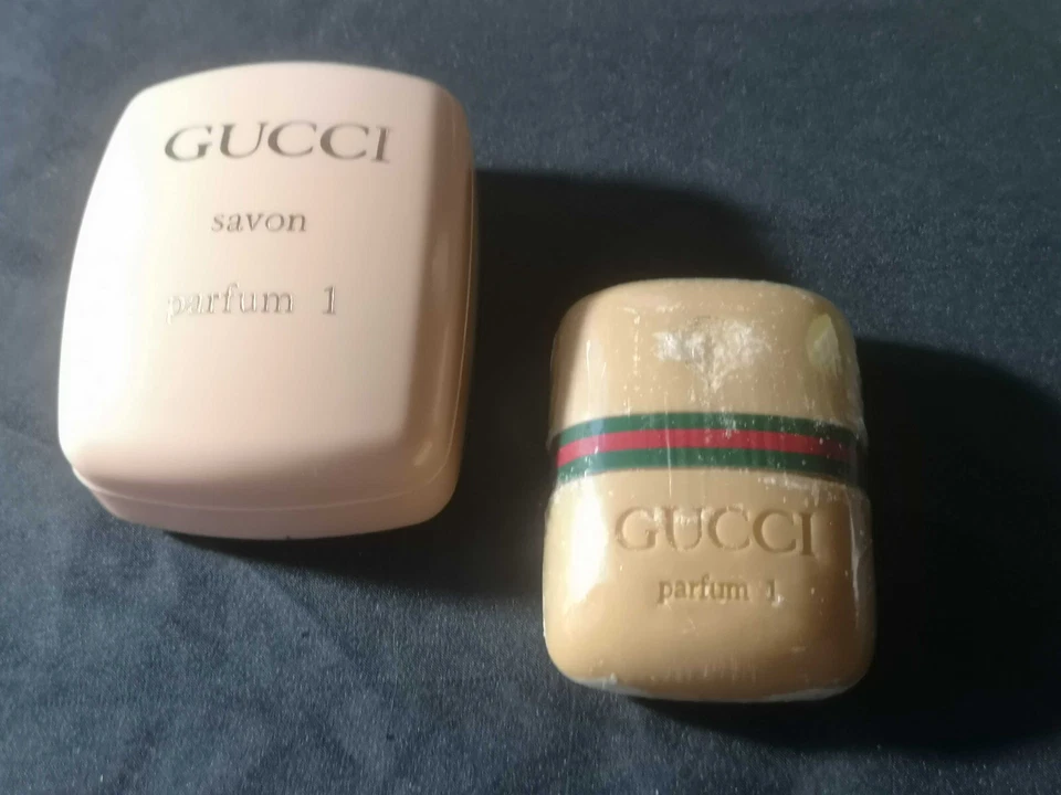 Gucci Seife Vintage 1980er Original verpackt Parfum 1 Soap Pink Creme Ref 16.803 - Bild 2 von 4