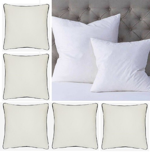 DUCK FEATHER CUSHION PADS INNER INSERTS FILLERS 16" 18" 20" 22" 24" PACK OF 2 - Picture 3 of 21