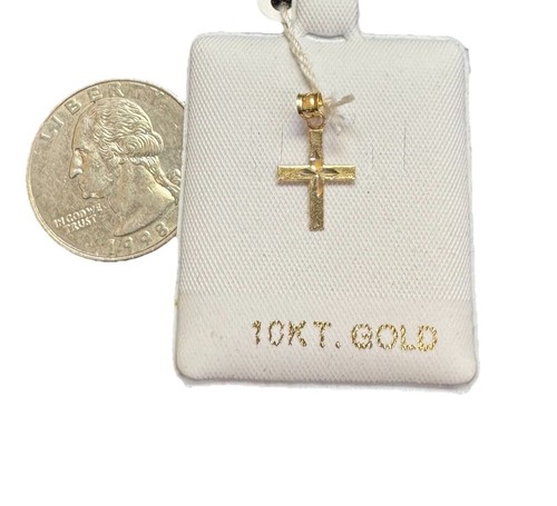 Real 10K Yellow Gold JESUS CROSS Pendant/Charm - Picture 3 of 3