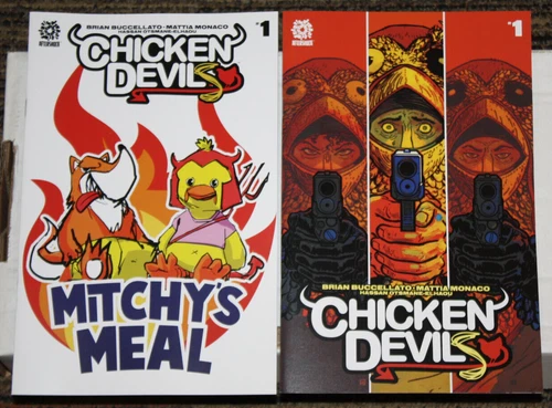 Aftershock Chicken Devils #1 TWO COVER SET A & 1:15 Variant - Buccellato Monaco