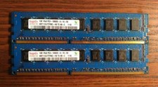 2x ECC Server Ram:1Gb 1Rx8 PC3-10600E-9-10-D0 Tested/Refurbished 