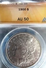1900 Morgan Silver Dollar ANACS AU 50