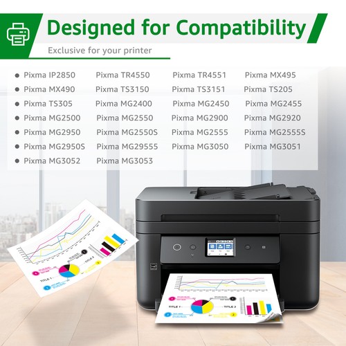 Patronen PG545 XL BK für Canon Pixma MG 2450 2550 TS 3150 3450 3350 TR4550 MX495 - Bild 2 von 5