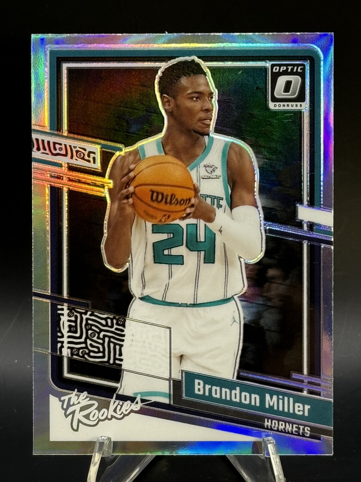 2023-24 Donruss Optic Silver Brandon Miller RC The Rookies Hornets