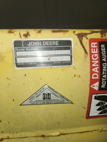 John Deere 425 445 455 Lawn Tractor 46” Snow Blower & Hitch! | eBay