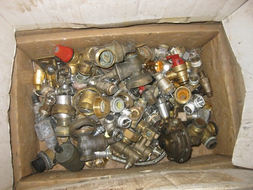 BRASS FITTINGS SCRAP BRASS SOME CHROMED 7KG WEIGHT CLEAN CRAFT RECYCLE SMELTING