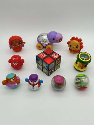 Fisher Price Learning Cube Poppity Pop & Weeble Wobble Baby Motor Cognitive Toys