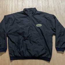 Vintage University Of Baylor Bears Baseball Quarter Zip Windbreaker Pullover Lg