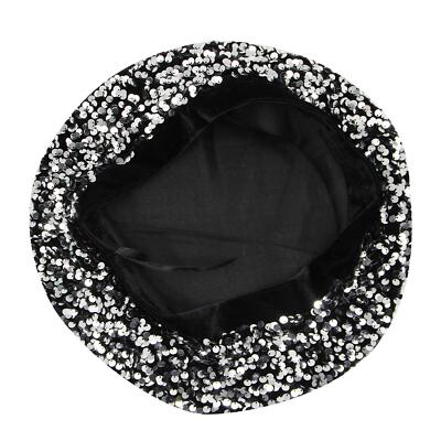 Women Bling Sequins Glitter Classic French Beret Performance  display picture 1