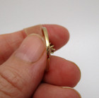 10K Yellow Gold Jade Solitaire Ring Size 6.75-7 [R224] — photo 8