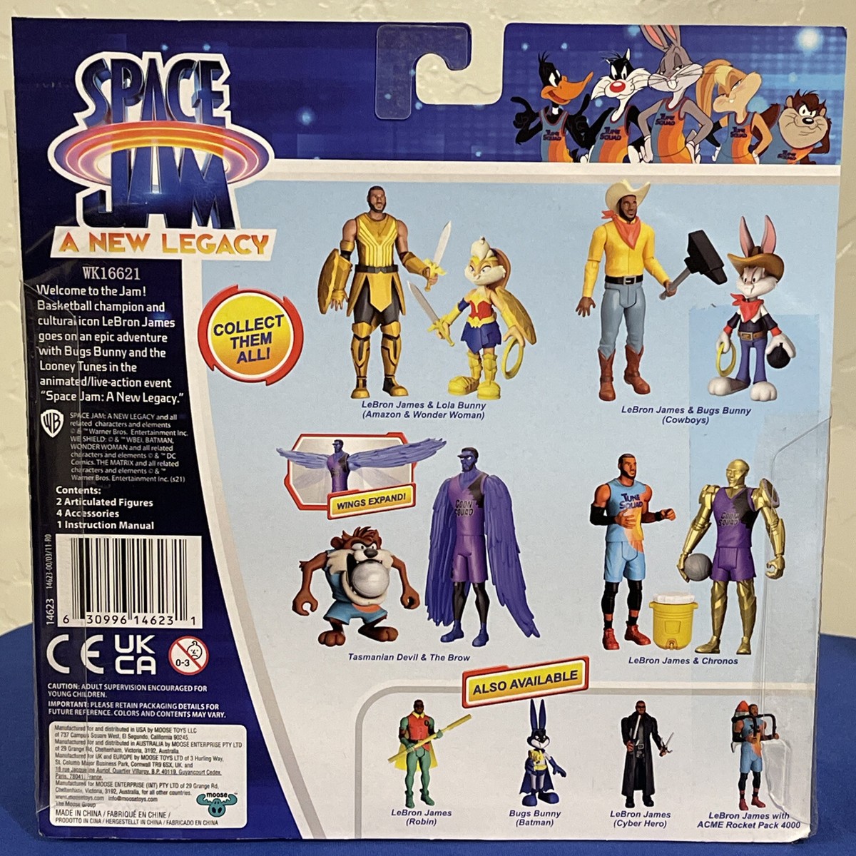 Space Jam 2 A New Legacy BUGS BUNNY COWBOY LEBRON JAMES 2 Pack