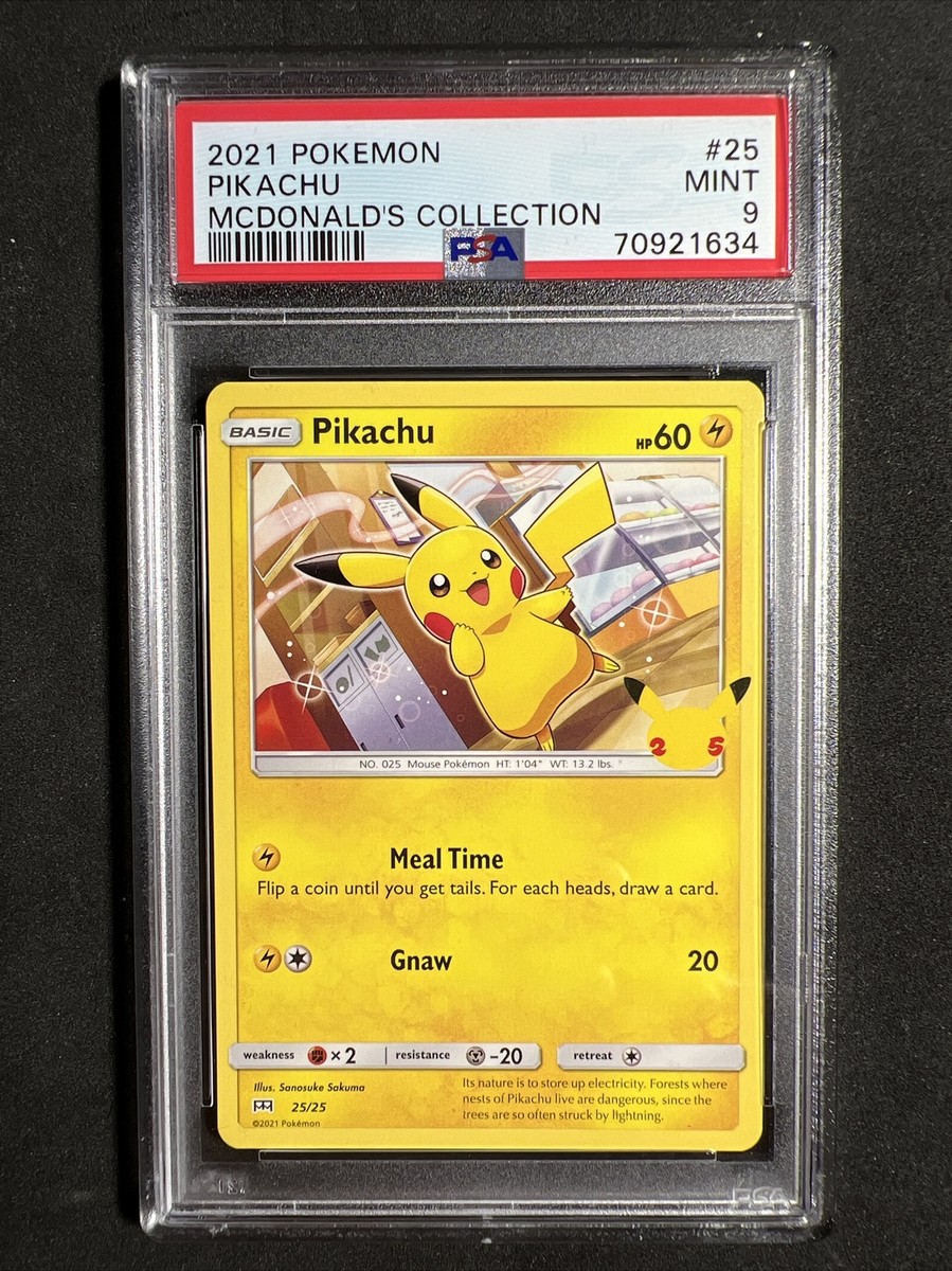 🔥 Pokemon PSA 9 McDonald's Collection 25th Anniversary
