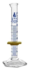 Eisco Labs 5ml Graduated Cylinder, Class A, ASTM - Blue 0.1ml Graduations