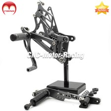 Gray For Yamaha YZF R1 2007-2008 CNC Rearset Rear Set Footpeg Footrest Motorbike