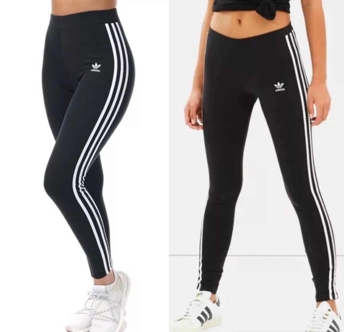 NEW ADIDAS WOMENS 3-STRIPE LEGGINGS JOGGING BOTTOMS RUNNING PANTS  8,10,12,1416