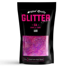 Pink Holographic 100g 3.5oz Ultra Fine / Extra Fine Glitter 1/128" .008"